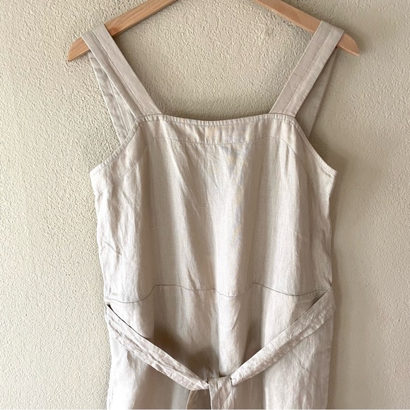 Quince 100% European Linen Square Neck Jumpsuit - Picture 4 of 12